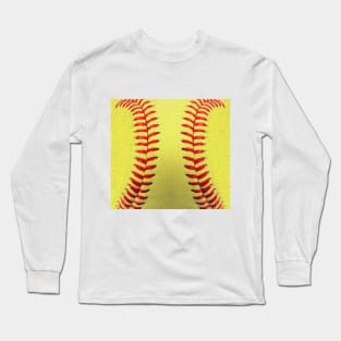 Softball sport real ball Long Sleeve T-Shirt